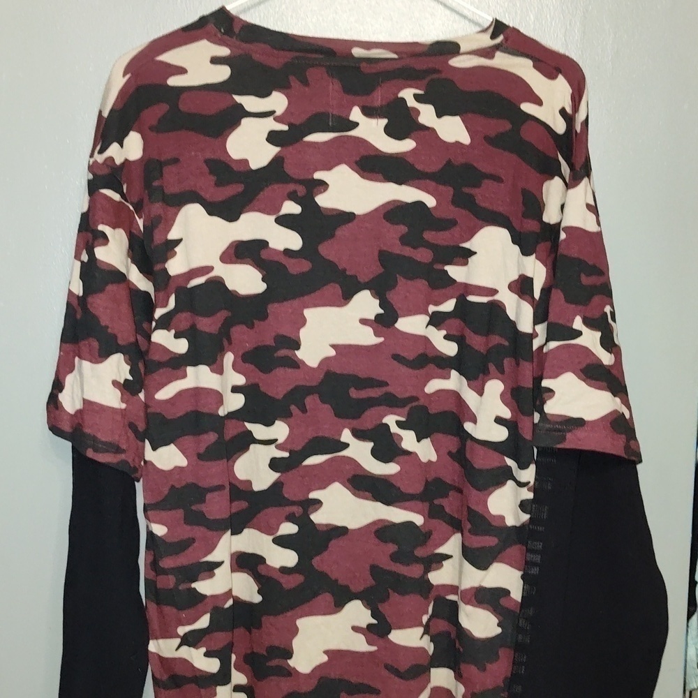 WESTY MEN'S CAMO THERMAL MULTICOLOR COTTON LONG SLEEVE SHIRT SIZE XL - Picture 3 of 9